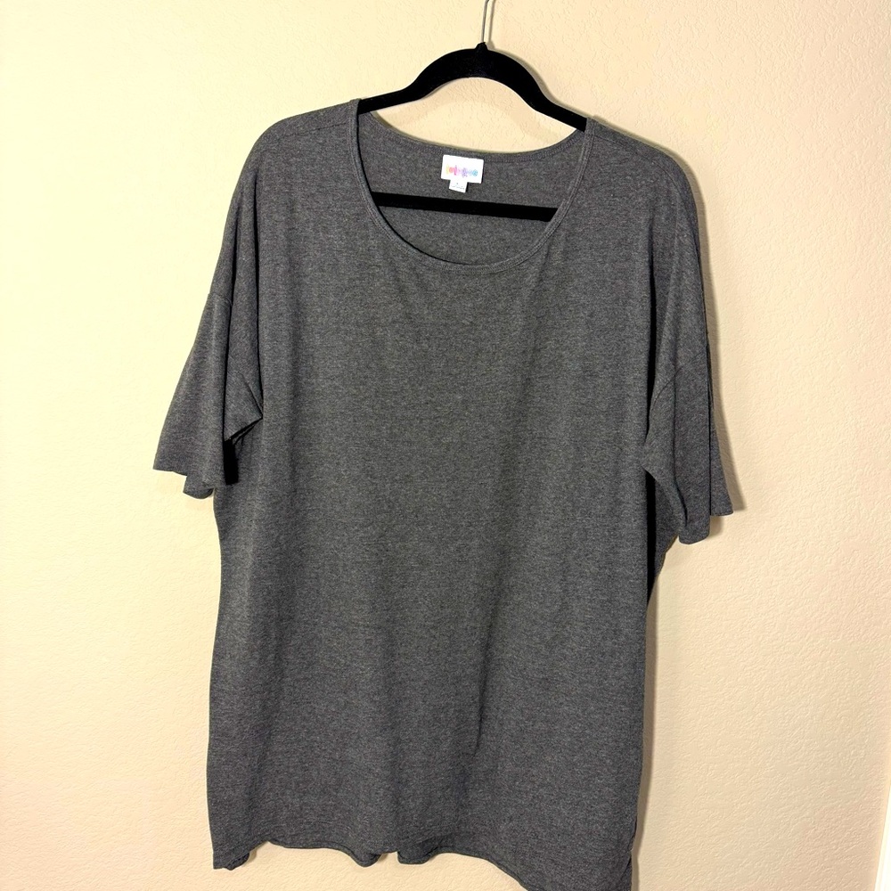 Lularoe Irma top heather charcoal gray